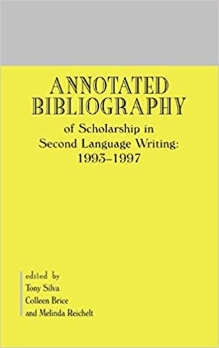 Annotated Bibliography of Scholarship in Second Language Writing: 1993-1997 (Contemporary Studies in Second Language Learning)