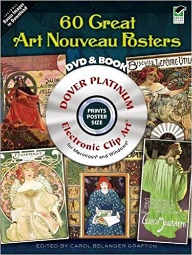 120 Grt Art Nouveau Poster CDROM Bk (Dover Electronic Clip Art) indir