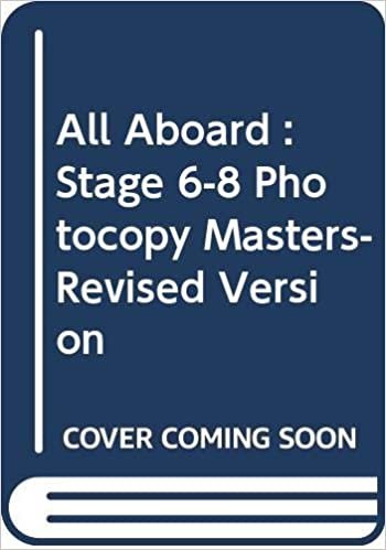 All Aboard : Stage 6-8 Photocopy Masters- Revised Version: Photocopy Masters Stages 6-8