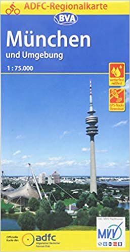 ADFC-Regionalkarte München und Umgebung, 1:75.000, reiß- und wetterfest, GPS-Tracks Download (ADFC-Regionalkarte 1:75000) indir