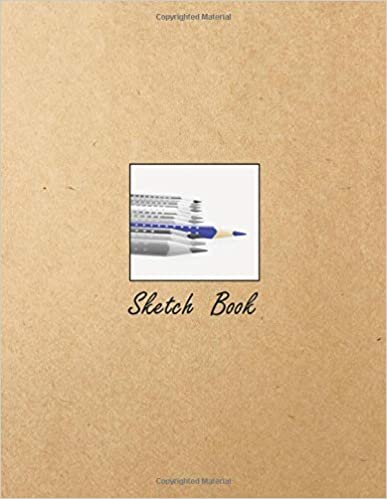 Sketch Book: 8.5" X 11", Personalized Artist Sketchbook: 109 pages. Blank Art Drawing Book: Sketching, Drawing and Creative Doodling. Large Notebook and Sketchbook to Draw and Journal ( Kraft Cover )