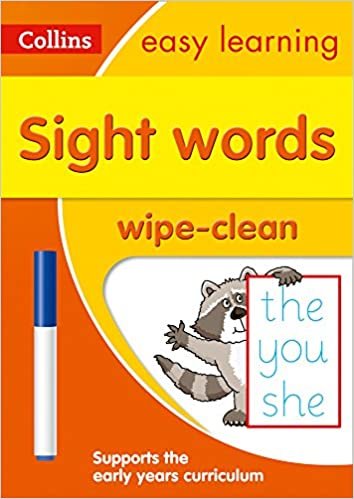 Sight Words Age 3-5 Wipe Clean Activity Book (Collins Easy Learning Preschool)