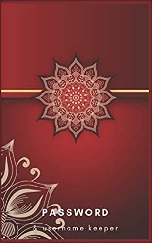 Password & Username Keeper: Luxury Red and Gold Internet Password Organizer : Password Book : Keep track of: usernames, passwords, web addresses in ... (Internet Address & Password Logbook) indir