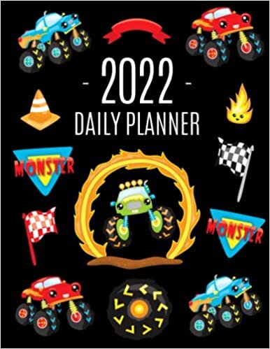 Monster Truck Planner 2022: Cool Daily Organizer for 2022 | Funny Road Circuit Car Monthly Agenda | 12 Months (January–December)