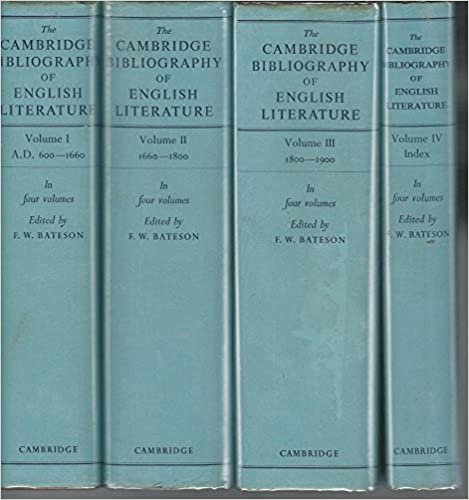 The Cambridge Bibliography of English Literature: Volume 2, 1660–1800 (Cambridge Bibliography of English Literature 1, Band 2): 002