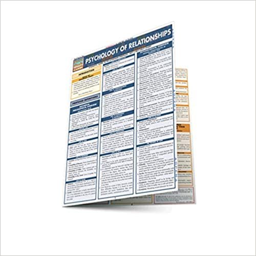Psychology of Relationships Laminate Reference Chart (Quickstudy: Academic)