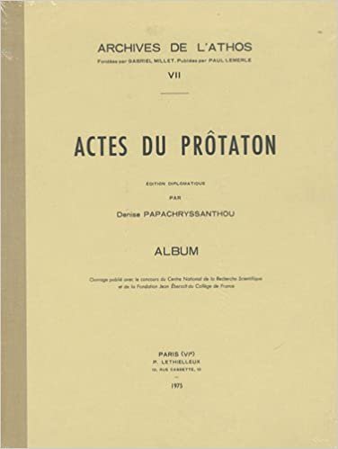 Actes Du Protaton: 2 volumes (Archives de L'Athos)