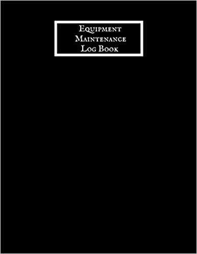Equipment Maintenance Log Book: Daily Equipment Repairs & Maintenance Record Book for Business, Office, Home, Construction and many more