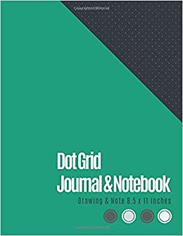 Dot Grid Journal 8.5 X 11: Dotted Graph Notebooks (Emerald Green Cover) - Dot Grid Paper Large (8.5 x 11 inches), A4 100 Pages - Bullet Dot Grid ... - Engineer Drawing & Sketching, Note Taking.