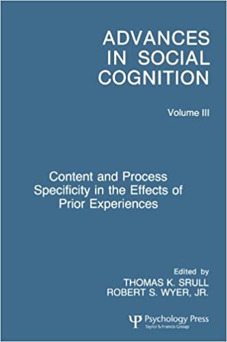 Content and Process Specificity in the Effects of Prior Experiences: Advances in Social Cognition, Volume III: 003 indir