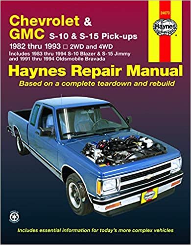 Chevrolet S-10 & GMC S-15 Pick Ups, & Oldsmobile Bravada (82 - 94) (Haynes Automotive Repair Manuals) indir