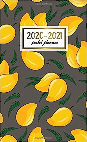 2020-2021 Pocket Planner: Cute Two-Year (24 Months) Monthly Pocket Planner & Agenda | 2 Year Organizer with Phone Book, Password Log & Notebook | Pretty Tropical Mango Pattern indir