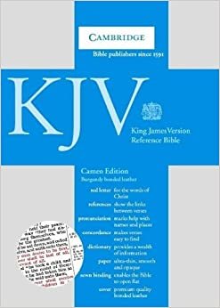 KJV Cameo Reference Edition Red Letter with Concordance and Dictionary, Burgundy Bonded Leather: Authorized King James Version Cameo Reference Bible with Concordance and Dictionary