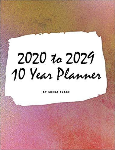 2020-2029 Ten Year Monthly Planner (Large Hardcover Calendar Planner) indir