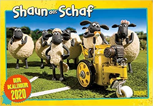 Shaun das Schaf 2020 - Broschürenkalender - Kinder-Kalender - mit Schulferienterminen und Stundenplänen - Format 42 x 29 cm