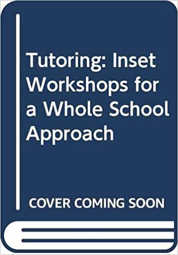 Tutoring: Inset Workshops for a Whole School Approach