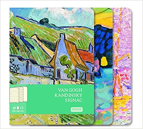 Van Gogh Kandinsky Signac Notebook medium 3 multipack indir