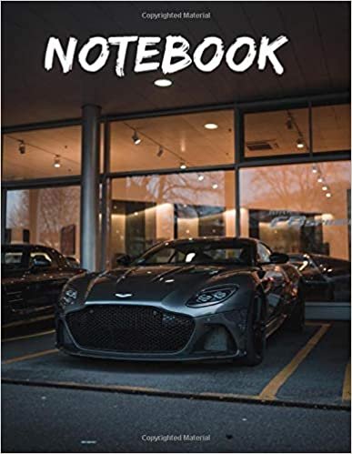 Grey Aston Martin Valkyrie Notebook: Wide Ruled Notebook 120 pages 8.5x11",perfect for men, women, boys and girls and for any car lovers enthusiast, unique holiday gift idea