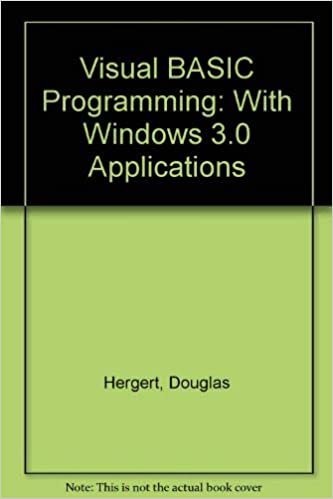 VISUAL BASIC PROGRAMMING W/WIN: With Windows 3.0 Applications
