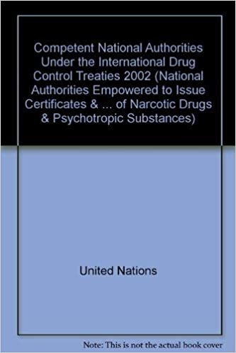 Competent National Authorities Under the International Drug Control Treaties 2002 (National Authorities Empowered to Issue Certificates & ... of Narcotic Drugs & Psychotropic Substances)