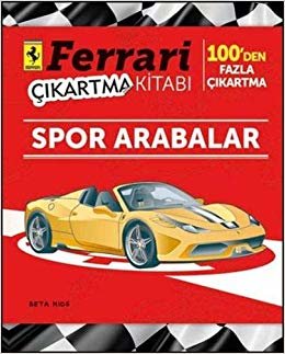 Ferrari Çıkartma Kitabı Spor Arabalar