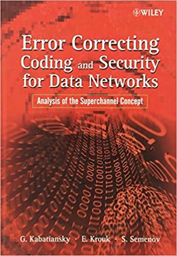 Error Correcting Coding and Security for Data Networks: Analysis of the Superchannel Concept