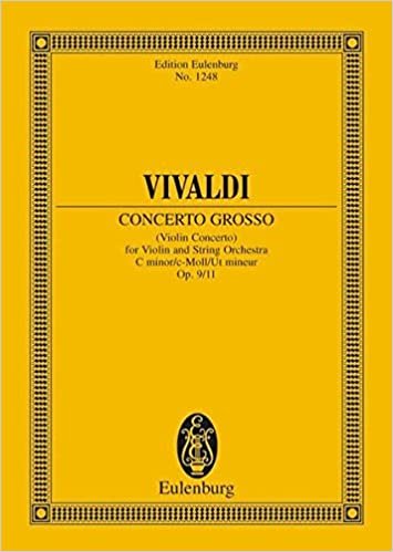 Violin Concerto Opus 9/11 C Min (Edition Eulenburg)