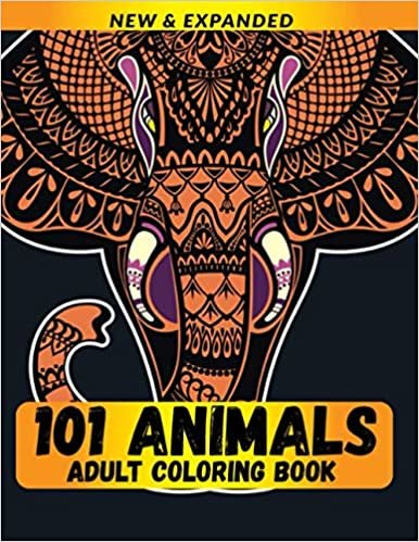 101 Animals Adult Coloring Book: Coloring Books for Adults Relaxation