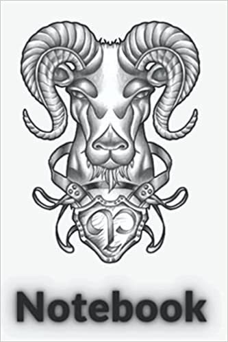 Aries zodiac notebook