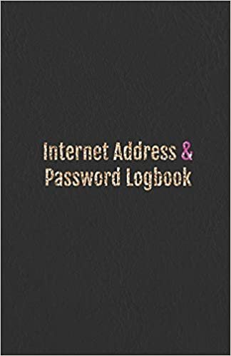 Internet Address & Password Logbook: Internet Address & Password Organizer with table of contents (leather design cover) 5.5x8.5 inches (Internet Password Keeper Logbook Series, Band 9)