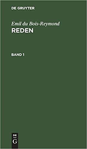 Emil du Bois-Reymond: Reden. Band 1 indir