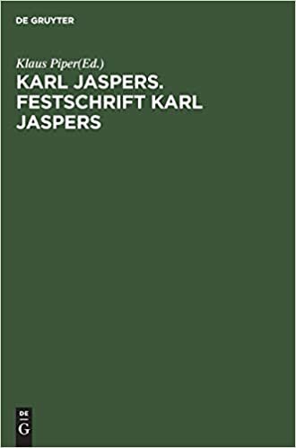 Karl Jaspers. Festschrift Karl Jaspers indir