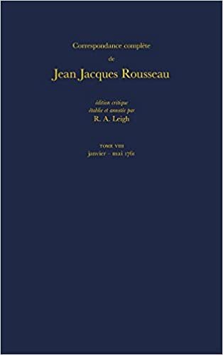 Correspondence Complete de Rousseau 8: 1761, Lettres 1215-1423