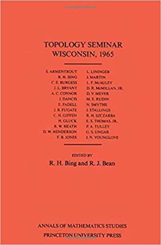 Topology Seminar Wisconsin, 1965 (Annals of Mathematics Studies) indir