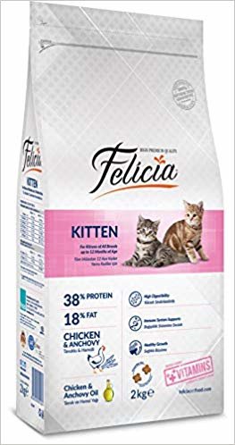 Felicia Tavuklu-Hamsili Yavru Kedi Maması 2 kg