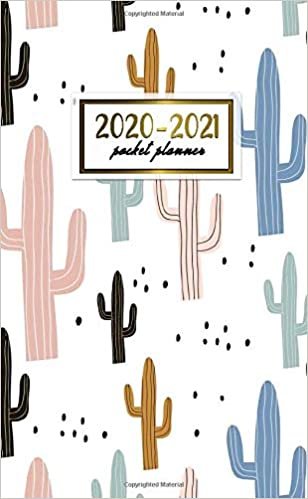 2020-2021 Pocket Planner: Nifty Two-Year (24 Months) Monthly Pocket Planner and Agenda | 2 Year Organizer with Phone Book, Password Log & Notebook | Cute Cactus & Succulents Pattern indir