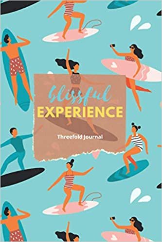 Blissful Experience: Threefold Journal (Graph Paper plus Ruled plus Dotted), Notebook, Diary, Total 110 Pages, 6 x 9 inches, Soft Cover indir