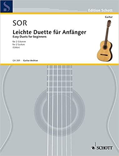 Leichte Duette für Anfänger: 2 Gitarren. (Edition Schott)