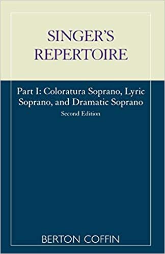 The Singer's Repertoire, Part I: Coloratura Soprano, Lyric Soprano and Dramatic Soprano