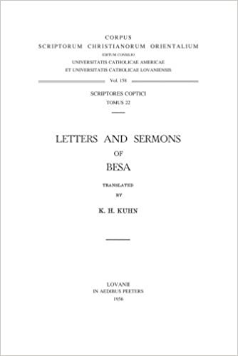 Letters and Sermons of Besa: V. (Corpus Scriptorum Christianorum Orientalium)