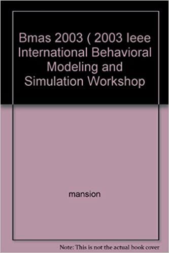 Behavioral Modeling and Simulation International Workshop (BMAS 2003) 2003