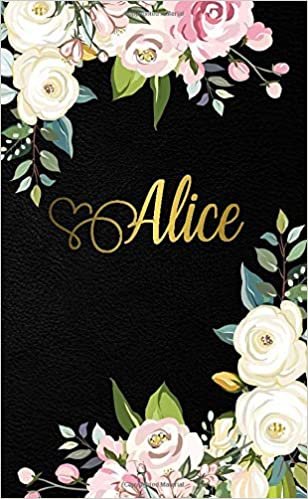 Alice: Pretty 2020-2021 Two-Year Monthly Pocket Planner & Organizer with Phone Book, Password Log & Notes | 2 Year (24 Months) Agenda & Calendar | Floral & Gold Personal Name Gift for Girls & Women
