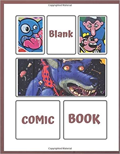 Blank Comic Book: Large format comic book for Kids and Adults 8.5" x 11" (115 Pages ) indir