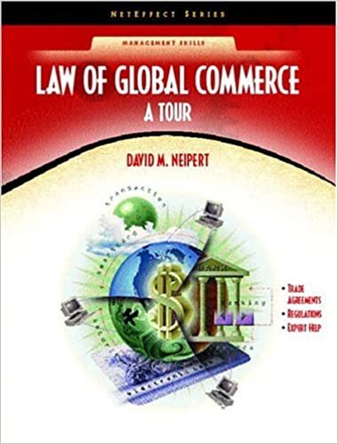 Law for Global Commerce: A Tour (NetEffect Series) indir