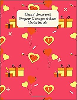 Lined Journal Paper Composition Notebook: Draw & Writing, Pretty Wide Lined Journal For School And College Large 8.5" X 11"(volume 11) indir