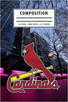 Composition: St Louis Cardinals Camping Trip Planner Notebook Wide Ruled at 6 x 9 Inches | Christmas, Thankgiving Gift Ideas | Baseball Notebook #14