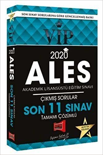 Yargı 2020 ALES VIP Çözümlü Son 11 Sınav Çıkmış Sorular indir