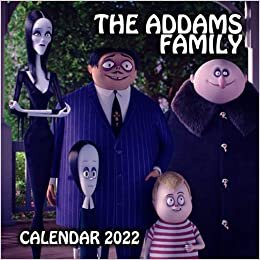 The Addams Family Calendar 2022: Halloween Movie October 2021 - December 2022 Squared Monthly Calendar Mini Planner with Scary Photos, Gift for Family, collage, Friends