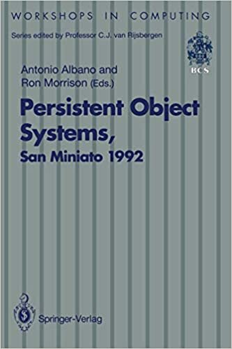 Persistent Object Systems: Proceedings of the Fifth International Workshop, San Miniato (Pisa), Italy, 1-4 September 1992 5th (Workshops in Computing)