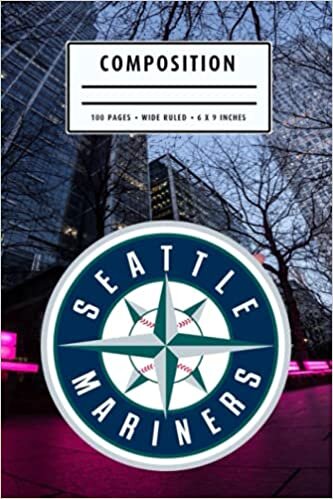 Composition: Seattle Mariners Camping Trip Planner Notebook Wide Ruled at 6 x 9 Inches | Christmas, Thankgiving Gift Ideas | Baseball Notebook #2